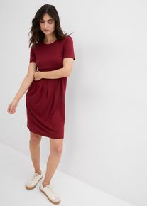 Robe de grossesse 2en1 en viscose fonction allaitement discr&egrave;te - rouge - taille 42/44 (M) - bonprix