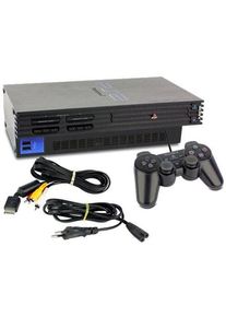 Sony PlayStation 2 Fat (PS2 Fat) | inkl. Spiel | schwarz | 1 Controller | Gran Turismo 4