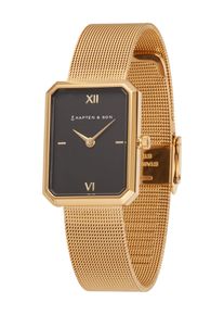 Kapten & Son Kapten & Son Kvinnor Analog klocka 'Grace Gold Mesh' guld / svart Storlek One Size