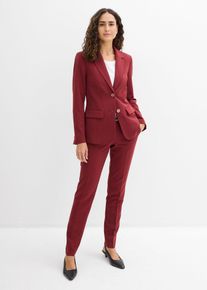 bonprix Hosenanzug, rot, Gr.42, Klassischer Hosenanzug bestehend aus komfortabler Anzugshose und geschmackvollem Blazer