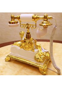Vintage Telephone Easy to Use Retro Landline Telephone Table Decoration Antique Phone for Office Bar Hotel Cafe Home Decor