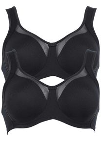 Entlastungs-BH Anita "Entlastungs BH Clara", Damen, Gr. 80, Cup D, schwarz (schwarz schwarz), Stoff, Obermaterial: 80% Polyamid PA. 20% Elasthan EL., BHs Entlastungs-BH