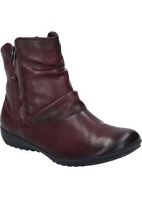 Stiefelette Josef Seibel "Naly 24, rot", Damen, Gr. 38, rot (bordo), Obermaterial: 100% Rindsleder Leather cow., Schuhe Stiefelette