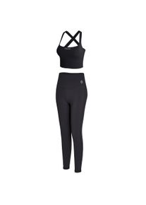 Sportanzug YEAZ "Set SHOW", Damen, Gr. XL, schwarz, Obermaterial: 75% Nylon NY. 25% Elasthan EL., Sportanz&uuml;ge Sportanzug
