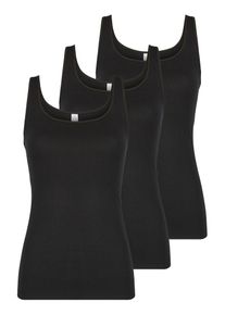 Achselhemd Nina von C. "Damen Achselhemd GOTS Fine Cotton", Damen, Gr. 42, N-Gr, schwarz, Obermaterial: 100% Baumwolle CO(Bio)., Unterhemden Achselhemd