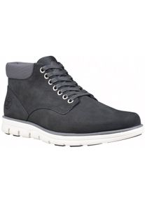 Schn&uuml;rboots Timberland "BRADSTREET - MID LACE SNEAKER", Herren, Gr. 46, schwarz (schwarz, nubuck), Leder, Schuhe Schn&uuml;rboots, Winterstiefel, Schn&uuml;rstiefel, Winterschuhe