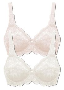 B&uuml;gel-BH SuSa "2er Pack B&uuml;gel BH Latina", Damen, Gr. 95, Cup E, bunt (champagner beige), Obermaterial: 77% Polyamid PA. 15% Baumwolle CO. 8% Elasthan EL., BHs B&uuml;gel-BH