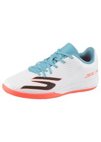 Fu&szlig;ballschuh Skechers "JR YOUTH IC, Skechers Skx_2 Jr Youth Ic", Kinder, Gr. 33, wtqp wei&szlig;, Lederimitat, Schuhe Fu&szlig;ballschuh, Indoor Court Schuh mit leichter Skechers Move Foam&trade;-D&auml;mpfung