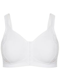 Entlastungs-BH SuSa "Vorderverschluss BH London", Damen, Gr. 95, Cup B, wei&szlig;, Stoff, Obermaterial: 77% Polyamid PA. 23% Elasthan EL., BHs Entlastungs-BH