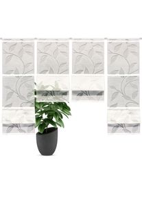 Magnetrollo Home Wohnideen "RANA" Gr. 1, wei&szlig;, B:30cm H:120cm, Ausbrenner, Obermaterial: 79% Viskose, 21% Polyester, Raffrollos, Magnetrollo, MAGNETROLLO SET,BAMBUSOPTIK,AUSBRENNER