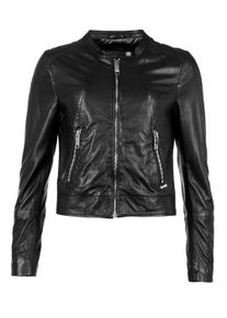 Bikerjacke Maze "Lederjacke 183Grenada", Damen, Gr. M, schwarz, Obermaterial: 100% Lammleder LEL. Futter: 100% Polyester PES., Jacken Bikerjacke