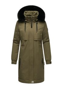 Kurzmantel Navahoo "Kurzmantel Kaltwetterretter 14", Damen, Gr. M, gr&uuml;n (olive forest), Obermaterial: 55% Nylon NY. 45% Baumwolle CO. Obermaterial: Futter: 100% Polyester PES. 100% Polyester PES., M&auml;ntel Kurzmantel