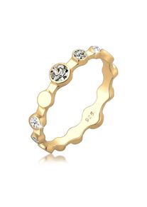 Silberring Elli "Ring Geo Color Kristalle 925 Silber Grigio" Gr. 56, gold, Fingerringe, Damen, 56, Silber 925 (Sterlingsilber), Silberring