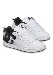 Sneaker DC Shoes "Court Graffik", Damen, Gr. 9,5(41), wei&szlig;, schwarz, Obermaterial:55, 91% Leder, 38, 75% Synthetik, 5, 34% Polyester., Schuhe Sneaker