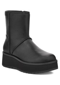 UGG Australia Plateaustiefelette UGG "CITYFUNC MID", Damen, Gr. 9 (40), schwarz, Leder, Schuhe Plateaustiefelette, Schlupfstiefel, Winterstiefel, Boots mit Innen-Rei&szlig;verschluss