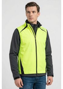 Funktionsweste CMP, Damen, Gr. 56, gelb fluo, Obermaterial: 100% Polyester, Westen Funktionsweste, mit Gummizug in Taille und &Auml;rmeln, f&uuml;r Radsport, f&uuml;r den &Uuml;bergang