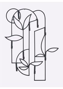Garderobenhalter HEINE HOME, grau, B:60cm H:78cm T:6cm, Metall, Garderobenhalter, Garderobenhalter