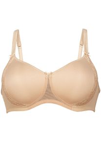 T-Shirt-BH Anita "Soft BH mit Schale Lace Rose", Damen, Gr. 90, Cup D, beige (desert), Obermaterial: 50% Polyamid PA. 30% Polyester PES. 20% Elasthan EL., BHs T-Shirt-BH