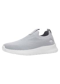Sneaker Kangaroos "K-NJ RONA", Damen, Gr. 40, grau (vapor grau, wei&szlig;), Textil, Schuhe Sneaker, praktischer Schlupfeinstieg