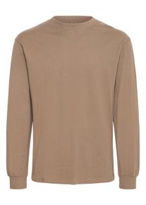 !Solid Langarmshirt SOLID "Langarmshirt SDReynaldo", Herren, Gr. M, braun (bungee cord), Obermaterial: 100% Baumwolle CO., Shirts Langarmshirt