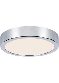Paulmann LED Deckenleuchte "Aviar", grau (chromfarben), 1, &Oslash; 22cm H: 6,2cm, 1 Stk., Leuchten, LED Deckenleuchte