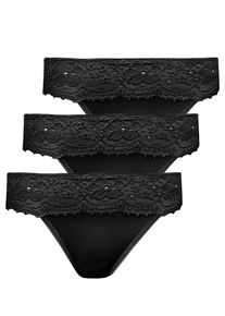 Jazz-Pants Slips Nina von C. "3er Pack Damen Jazzpant Millefleurs", Damen, Gr. 36, schwarz, Obermaterial: 52% Viskose CV. 40% Modal CMD. 8% Elasthan EL., Unterhosen Jazz-Pants Slips