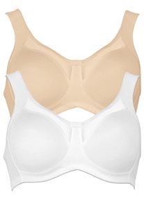 Entlastungs-BH Anita "Entlastungs BH Clara", Damen, Gr. 75, Cup E, bunt (wei&szlig; beige), Stoff, Obermaterial: 80% Polyamid PA. 20% Elasthan EL., BHs Entlastungs-BH