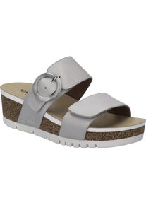 Sandale Josef Seibel "Quinn 14, mineral-kombi", Damen, Gr. 39, beige (mineral, kombi), Obermaterial: 100% Rindsleder Leather cow., Schuhe Sandale