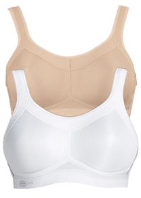 Sport-BH Anita "Sport BH momentum", Damen, Gr. 90, Cup A, bunt (wei&szlig; desert), Stoff, Obermaterial: 70% Polyester PES. 15% Polyamid PA. 15% Elasthan EL., BHs Sport-BH