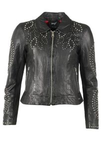 Lederjacke Maze "Lederjacke 42020122", Damen, Gr. XL, schwarz, Obermaterial: 100% Lammleder LEL. Futter: 100% Baumwolle CO., Jacken Lederjacke