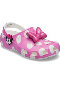 Clog Crocs "Minnie Mouse", M&auml;dchen, Gr. 36, Croslite&trade;, pink (multi), kontrastfarbene Details, Schuhe Clog, Hausschuh, Sommerschuh, Badeschuh mit schwenkbarem Fersenriemen