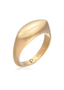 Silberring Elli Premium "Ring Siegelring Marquise Design 925 Silber rhodiniert" Gr. 64, gold, Fingerringe, Damen, 64, Silber 925 (Sterlingsilber), Silberring