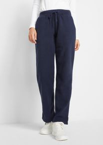 Schlupfhose bonprix "Schlupfhose mit Bequembund", Damen, Gr. 48/50 (XL), N-Gr, blau (dunkelblau), Obermaterial: 100% Polyester, regular fit, Hosen Schlupfhose, aus Polyester, mit Taschen, Regular Fit, mit Bequembund