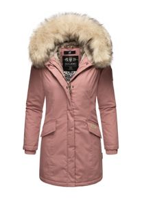 Wintermantel Navahoo "Wintermantel Cristal", Damen, Gr. M, rosa (schwarz rose), Obermaterial: 65% Polyester PES. 35% Baumwolle CO. Obermaterial: Futter: 100% Polyester PES. 100% Polyester PES., M&auml;ntel Wintermantel