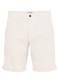 !Solid Shorts SOLID "Shorts SDLoras", Herren, Gr. M, N-Gr, wei&szlig; (sanftes wei&szlig;), Obermaterial: 55% Leinen LI. 45% Baumwolle CO., Hosen Shorts