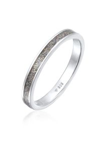 Silberring Elli "Ring Stapelring Basic Emaille 925 Silber" Gr. 54, silber, Fingerringe, Damen, 54, Silber 925 (Sterlingsilber), Silberring