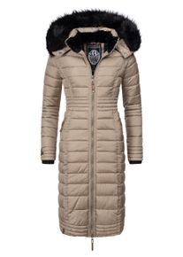 Wintermantel Navahoo "Wintermantel Umay", Damen, Gr. XS, grau (taupe), Obermaterial: 100% Polyester PES. Obermaterial: Futter: 100% Polyester PES. 100% Polyester PES., M&auml;ntel Wintermantel