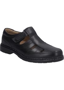 Slipper Josef Seibel "Alastair 08, schwarz", Herren, Gr. 45, schwarz, Obermaterial: 100% Rindsleder Leather cow., Schuhe Slipper