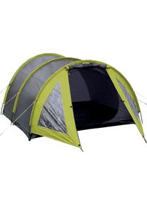 Tunnelzelt EXPLORER "Mallorca 3", grau (grau, gr&uuml;n), Zelte, B/H/L: 210cm x 120cm x 295cm, Tunnelzelt, B:210cm H:120cm L:295cm