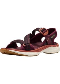Sandale Keen "LEIKI OT SANDAL", Damen, Gr. 38,5, rot (fig, burnt brick), Synthetik, Schuhe Sandale, waschbar,sto&szlig;d&auml;mpfend und atmungsaktiv