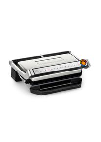 Kontaktgrill Tefal "OptiGrill + XL, erneuerte Kochstufenanzeige, 9 automatische Programme", silber (geb&uuml;rsteter edelstahl), B:44,5cm H:17,5cm T:36,5cm, Kontaktgrill_Standgrill_Tischgrill_Teppanyakigrill, Kontaktgrill, manuelles Programm, sp&uuml;lmaschinengeeignete Platten GC727D