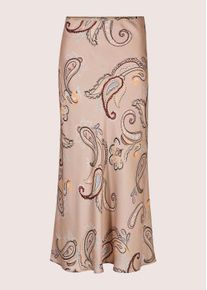 Madeleine Mode Midirock MADELEINE "Paisley-Rock Eleganter Look im Paisley-Design", Damen, Gr. 48, beige (mandel, multicolor), Obermaterial: 100% Viskose CV., Modern, R&ouml;cke Midirock