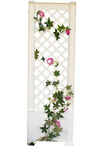 Spalier KHW, wei&szlig;, B:43cm H:140cm T:6cm, Kunststoff, Rankhilfen, Spalier, BxTxH: 43x6x140 cm, wei&szlig;