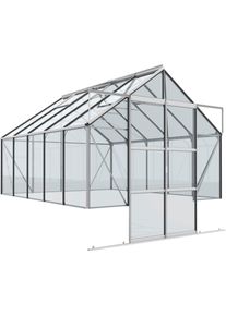 Gew&auml;chshaus Vitavia "Cassandra 8300", silber (silberfarben), B:257cm H:248,9cm T:323,1cm, Gew&auml;chsh&auml;user, Gew&auml;chshaus, Alu-Profile, 3 mm Sicherheitsglas