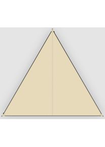 Sonnensegel BENT "Verbindbares Sonnensegel TC-Zip-Canvas Single", gelb (sand, rv schwarz), Sonnensegel, B/T: 250cm, Polyester, Sonnensegel, B:250cm