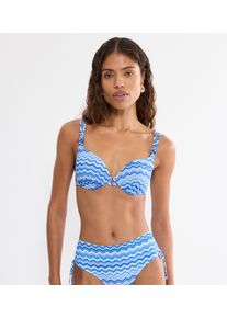 B&uuml;gel-Bikini-Top Triumph "Mix & Match Summer WP pt", Damen, Gr. 36, Cup D, blau (blau, light combination), Microfaser, Obermaterial: 77% Polyamid, 23% Elasthan, Bikini-Oberteile B&uuml;gel-Bikini-Top, verspielt und farbenfroh