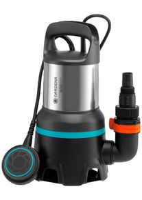 Schmutzwasserpumpe Gardena "Tauchpumpe 16000, 9042-20", blau (grau, silberfarben, t&uuml;rkis), B:22,5cm H:40,5cm L:26,4cm, Pumpen, Schmutzwasserpumpe, 16000 l/h max. F&ouml;rdermenge