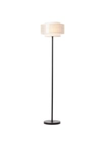 BRILLIANT Stehlampe "Odar", schwarz (schwarz, beige), 1, &Oslash; 36cm H: 152,5cm, 1 Stk., Leuchten, Stehlampe 1flg schwarz/beige, Stehlampe