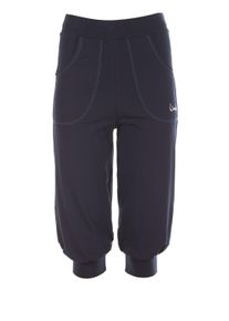 Sporthose WINSHAPE "WBE12", Damen, Gr. M, Normalgr&ouml;&szlig;en, blau (night blau), 90% Baumwolle, 10% Elasthan, Hosen Sporthose, 3/4-Trainingshose