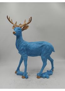 Dekofigur AM Design "Dekoobjekt aus Polyresin", blau (t&uuml;rkis), B:37cm H:44cm, Polyresin, Dekofiguren, Dekofigur, BxH: 37x44 cm